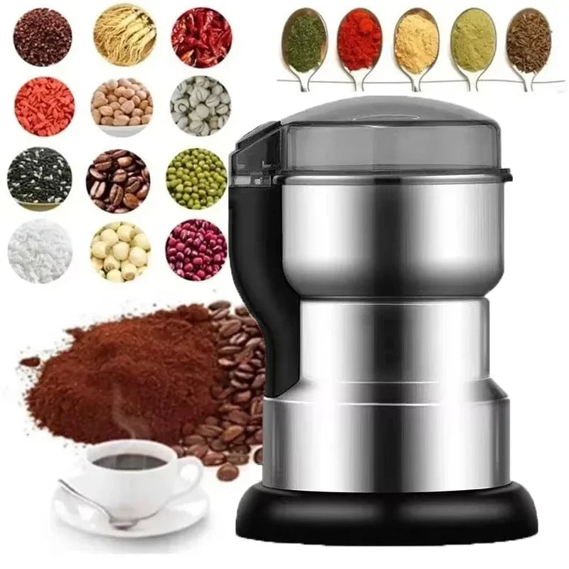 400W Electric Grinder Coffee Kitchen Beans Cereal Nuts Spices Grains Multifunctional Grinder Machine for Home Coffee Grinders-World Bazaar Life