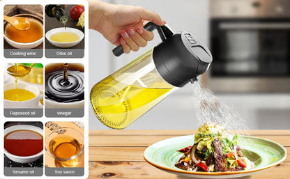 2in1 Olivenölspender &amp; Sprühflasche 500ml zum Kochen &amp; Grillen