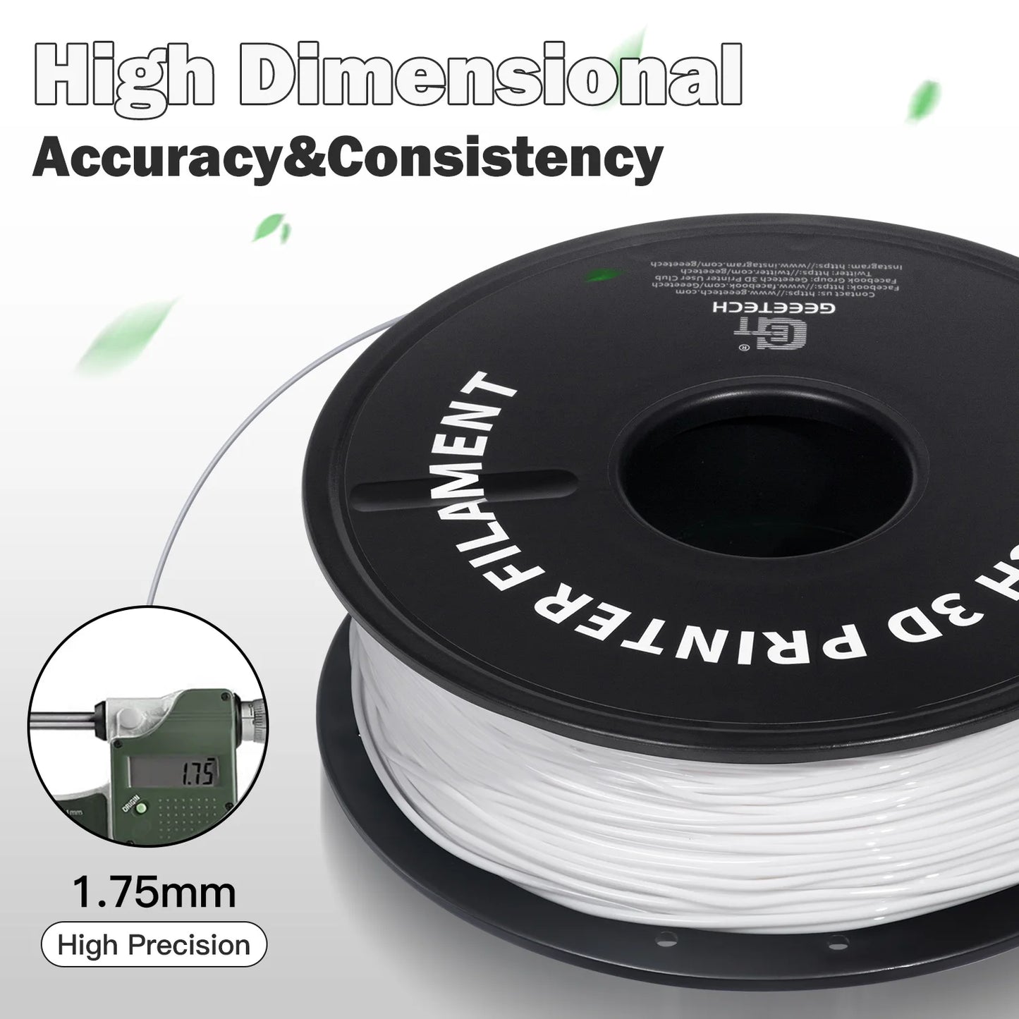 GEEETECH 1KG 1.75mm TPU Filament Flexible material for 3D Printers overseas warehouse fast shipping - World Bazaar Life