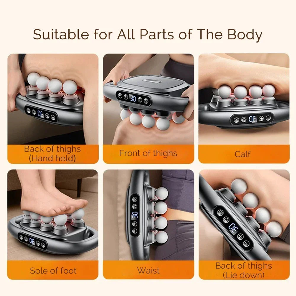 High-Power 16 Head Percussion Massage Gun - 48kg Deep Tissue Relief for Athletes & Fitness Enthusiasts Body Massager