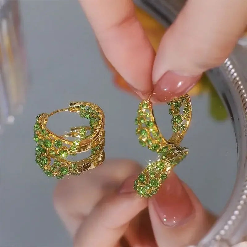 Luxury Zircon Heart Earrings for Women – Wedding & Party Jewelry - World Bazaar Life