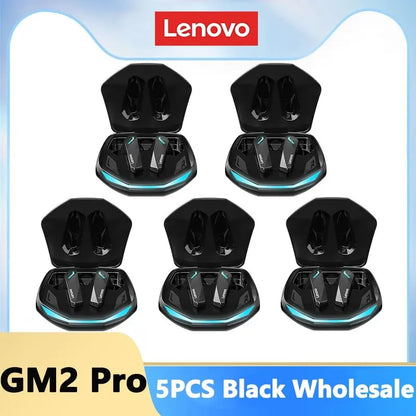 Lenovo GM2 Pro Bluetooth 5.3 Earphones Sports Headset Wireless In-Ear Gaming Low Latency Dual Mode Music Headphones New-World Bazaar Life
