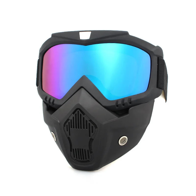 Bicycle helmet Full Face Anti-fog Mask Helmet Airsoft Full Head Gear Paintball Mask with Mouth Filter Safety Goggle Hunting Gear