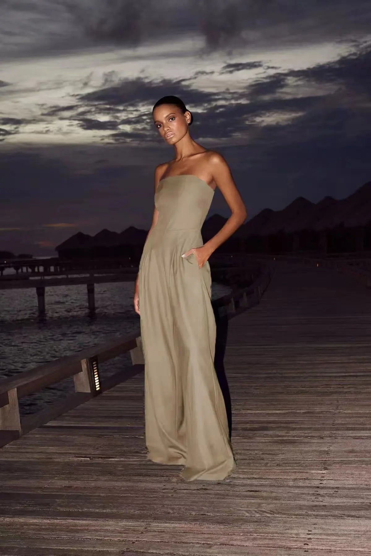 BKLD Women’s Strapless Backless Jumpsuit – Slim Fit Party Wear - World Bazaar Life
