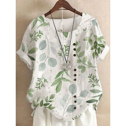 Summer Short Sleeve T-shirts Woman Camisetas Fashion Tops Tee Print Loose Tshirt Ladies Casual Blusas T Shirt Women Clothes-World Bazaar Life