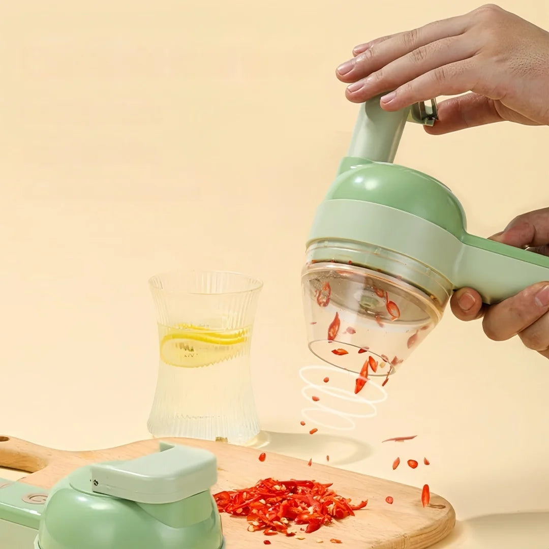 Electric Food Processor Wireless Charging Cutting Vegetables Minced Meat for Household Handheld Tool Complementary Food Machine