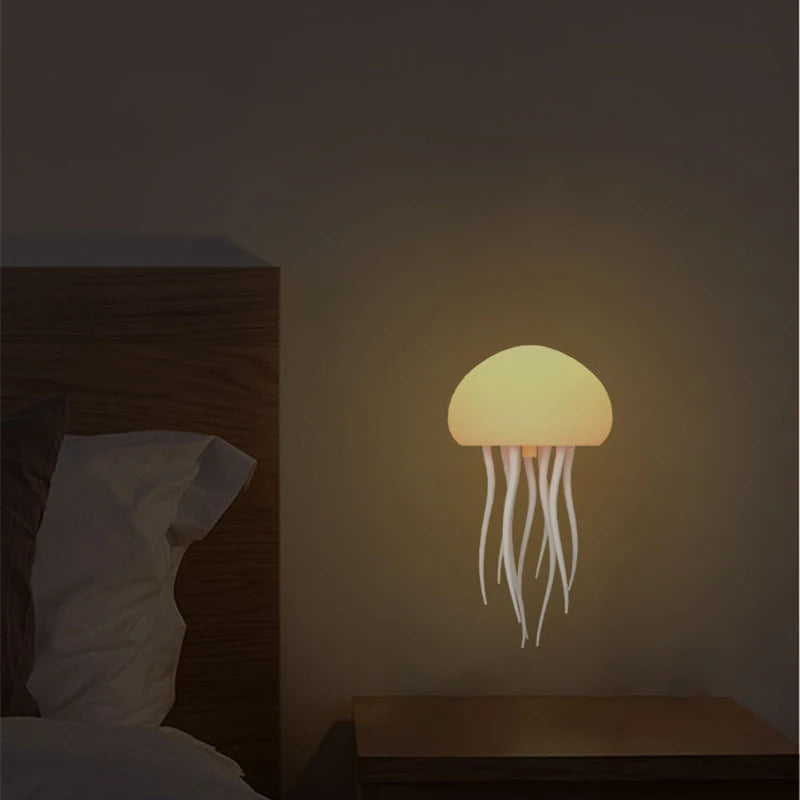 Jellyfish RGB Lamp - Voice Control, Rechargeable & Touch Sensor - World Bazaar Life
