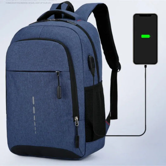Mens BackPack LargeCapacity Simple Fashion Travel Female Student ComputerBag - World Bazaar Life