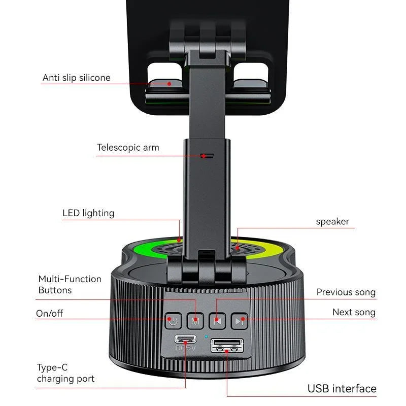 LED Light Bluetooth Phone & Tablet Stand-World Bazaar Life