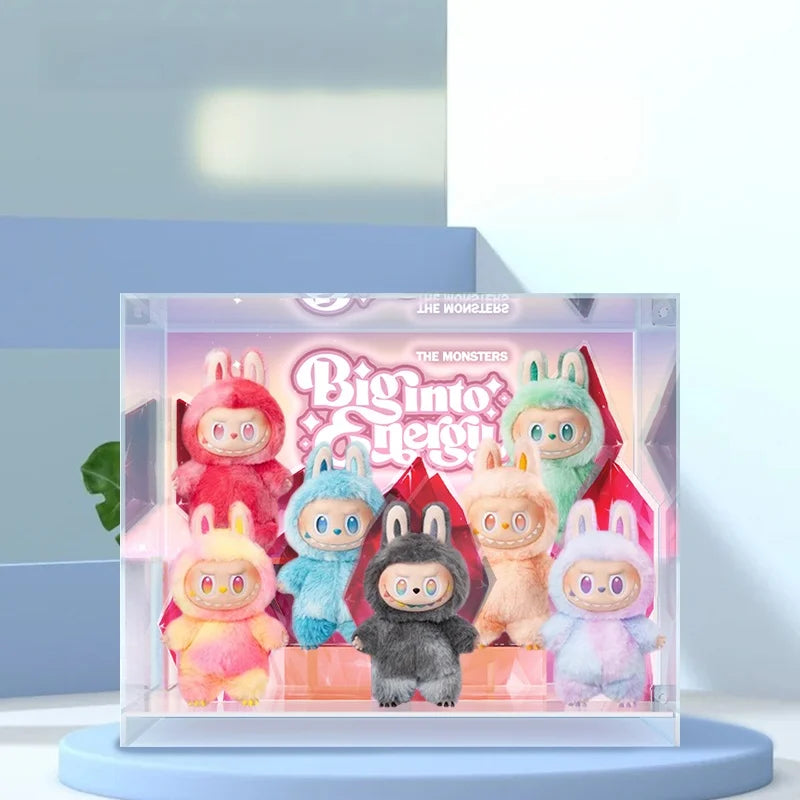 Labubu High-Energy Plu Keychain Series Inteated Display Box Bubble Monster Toy Cany Cartoon Anime Collectible Item