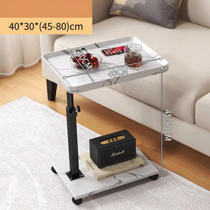 Adjustable Overbed Laptop Desk – Rolling Sofa Side Tray Table
