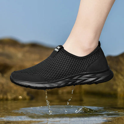 YRZL Men's Breathable Mesh Sneakers - Lightweight & Non-Slip