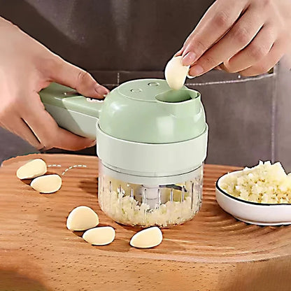 Portable Multifuction Electric Vegetable Chopper  Rechargeable Handheld Cordless Food Processor for Meat Garlic Pepper Onion