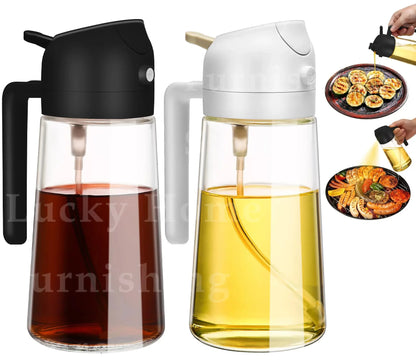 2in1 Olivenölspender &amp; Sprühflasche 500ml zum Kochen &amp; Grillen