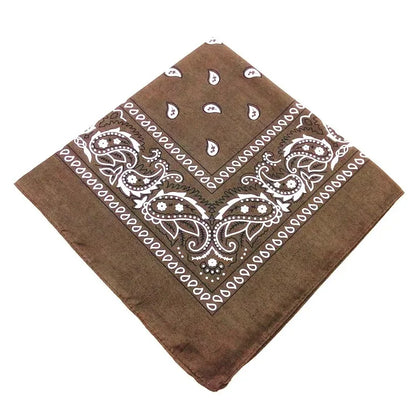 Unisex Men Women Bandana Hairband Cowboy Mens Biker Sports Headwear Wrist Hairwrap Single Sided Head Wrap Scarf Paisley - World Bazaar Life