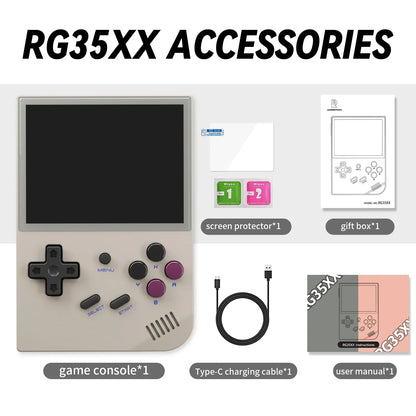 ANBERNIC RG35XX Handheld Game Console H700 Processor 3.5'' IPS Screen Linux System Retro Portable Video Console 2024 New Model