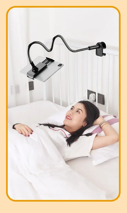 Tablet Stand for Desk Clip Rotating Lazy Flexible Gooseneck Clamp Universal Long Arm Mount for Ipad Bed Desk Mobile Phone Holder - World Bazaar Life