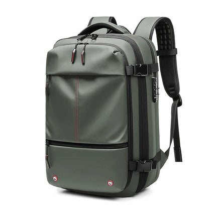 Travel Men 17 inch Laptop Backpack vacuum compression Backpack Business Large Capacity school Backpack expand outdoor backpack - World Bazaar Life