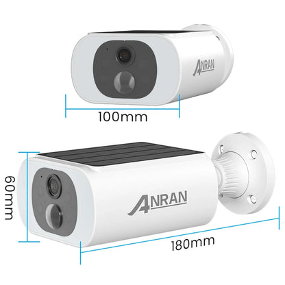 ANRAN 2/3/4 PCS Outdoor Wireless WIFI Camera 2.4G 3MP Battery Solar Security Camera Floodlight Color Night Vision Local Alarm