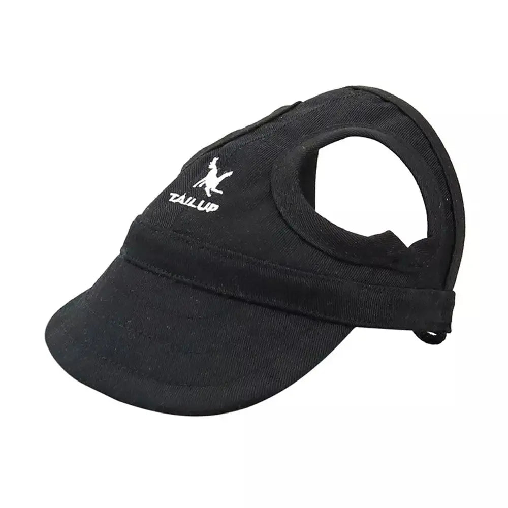 Pet Baseball Hat Outdoor Cat Dog Adjustable Visor Hat Summer Pet Travel Sports Sun Cap With Ear Holes-World Bazaar Life