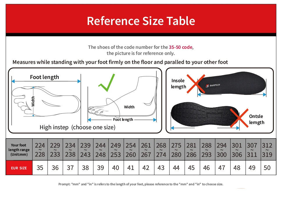Baasploa Men's Lightweight Running Shoes - Best Outdoor Sneakers