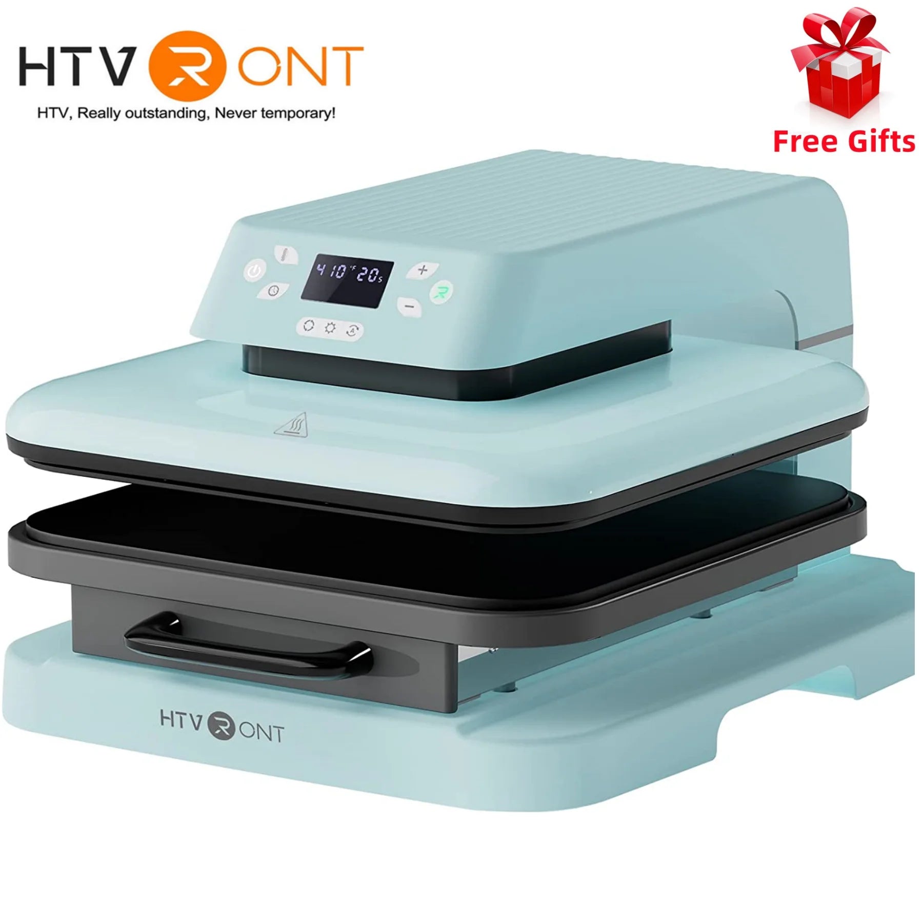 HTVRONT 15x15in Auto Heat Press Machine 1500w Automatic Pressure DIY Iron On HTV Vinyl Sublimation for Cricut T-shirt Bag Fabric - World Bazaar Life