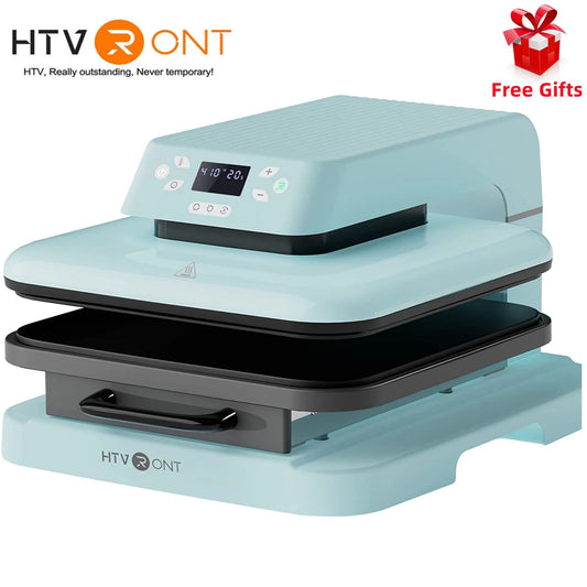 HTVRONT 15x15in Auto Heat Press Machine 1500w Automatic Pressure DIY Iron On HTV Vinyl Sublimation for Cricut T-shirt Bag Fabric - World Bazaar Life