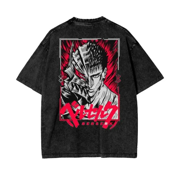 Anime Berserk T-shirts for Men New in Tops and T-shirts Cotton Men's Clothing Y2k Oversized GYM Graphic Sexmachine Vintage T-shi-World Bazaar Life