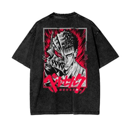 Anime Berserk T-shirts for Men New in Tops and T-shirts Cotton Men's Clothing Y2k Oversized GYM Graphic Sexmachine Vintage T-shi-World Bazaar Life