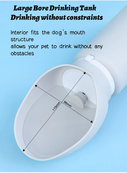 550ml Folding Pet Water Bottle - Portable Travel Mug for Dogs & Cats - World Bazaar Life