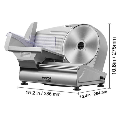 VEVOR 180W Electric Meat Slicer with SUS420 Blade for Home Use