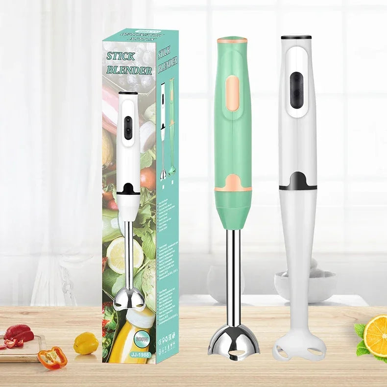 Immersion Hand Stick Blender Electric Food Vegetable Grinder Handheld Stick Mixer for Smoothies Sauces Baby Food Soups-World Bazaar Life
