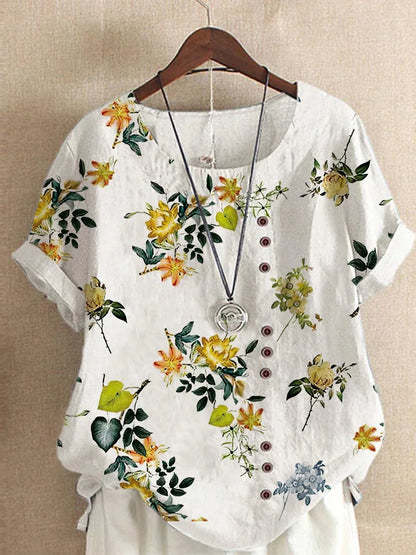 Summer Short Sleeve T-shirts Woman Camisetas Fashion Tops Tee Print Loose Tshirt Ladies Casual Blusas T Shirt Women Clothes-World Bazaar Life