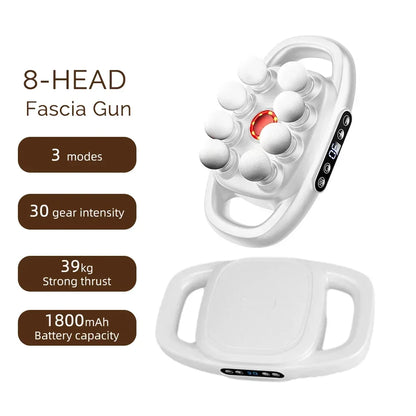 High-Power 16 Head Percussion Massage Gun - 48kg Deep Tissue Relief for Athletes & Fitness Enthusiasts Body Massager