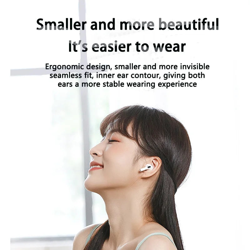 Pro 4 TWS Wireless Headphones Earphone Bluetooth-compatible 5.3 Waterproof Headset with Mic for Xiaomi iPhone Pro4 Earbuds - World Bazaar Life