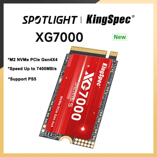 KingSpec 7400MB/s M.2 SSD NVMe M.2 2242 4TB 2TB 1TB Internal Solid State Hard Disk M2 PCIe 4.0x4 SSD Drive for PS5 Laptop PC-World Bazaar Life