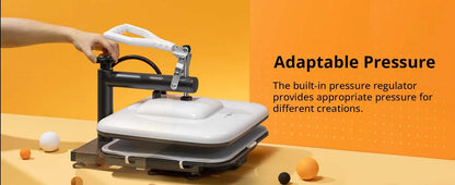 HTVRONT 15" x 15" Manual Heat Press Machine with 52 Accessories & Portable Mini Press