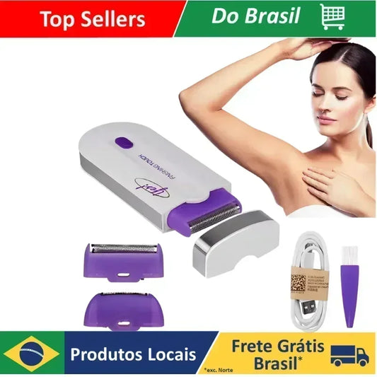Electric Depilator Finishing Touch Mini Rechargeable Removes Painless Body Facial - World Bazaar Life