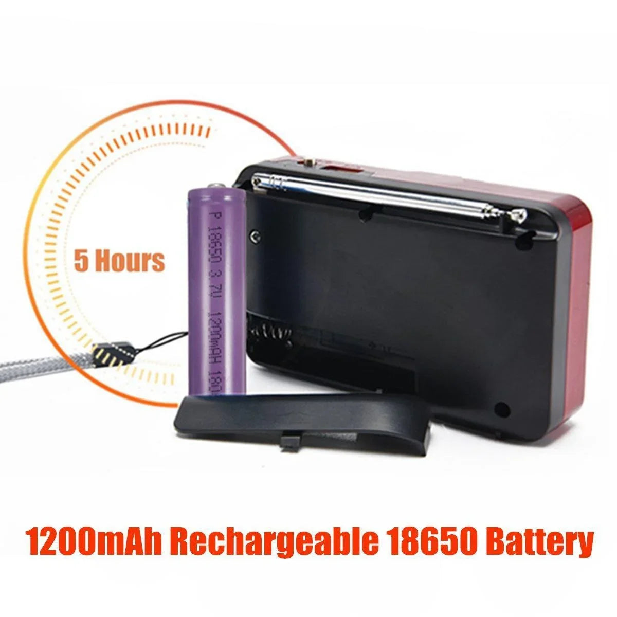 Outdoor Emergency Radio – Hand Crank, Solar, Light & Power Bank