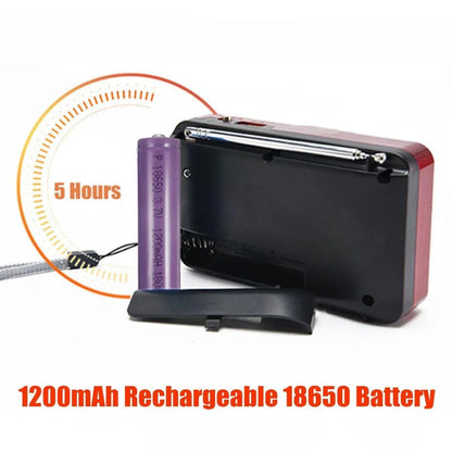 Outdoor Emergency Radio – Hand Crank, Solar, Light & Power Bank