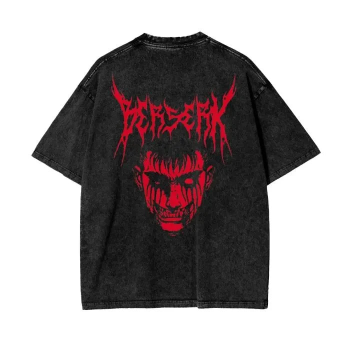 Anime Berserk T-shirts for Men New in Tops and T-shirts Cotton Men's Clothing Y2k Oversized GYM Graphic Sexmachine Vintage T-shi-World Bazaar Life