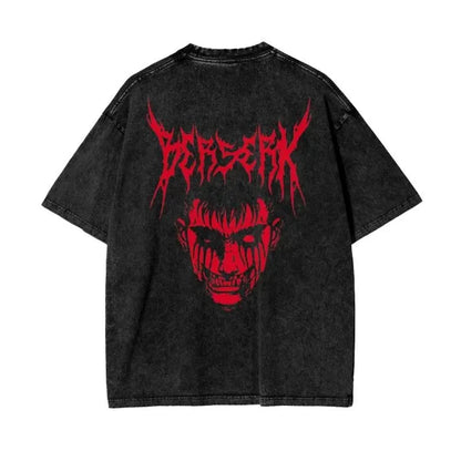 Anime Berserk T-shirts for Men New in Tops and T-shirts Cotton Men's Clothing Y2k Oversized GYM Graphic Sexmachine Vintage T-shi-World Bazaar Life