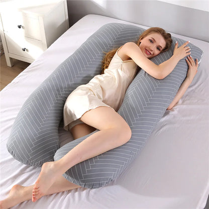 PANGDUBE Pregnancy Pillow 130*70cm Sleeping Waist Pillow for Pregnant Women Nursing Pillow Breastfeeding Cushion for Women-World Bazaar Life