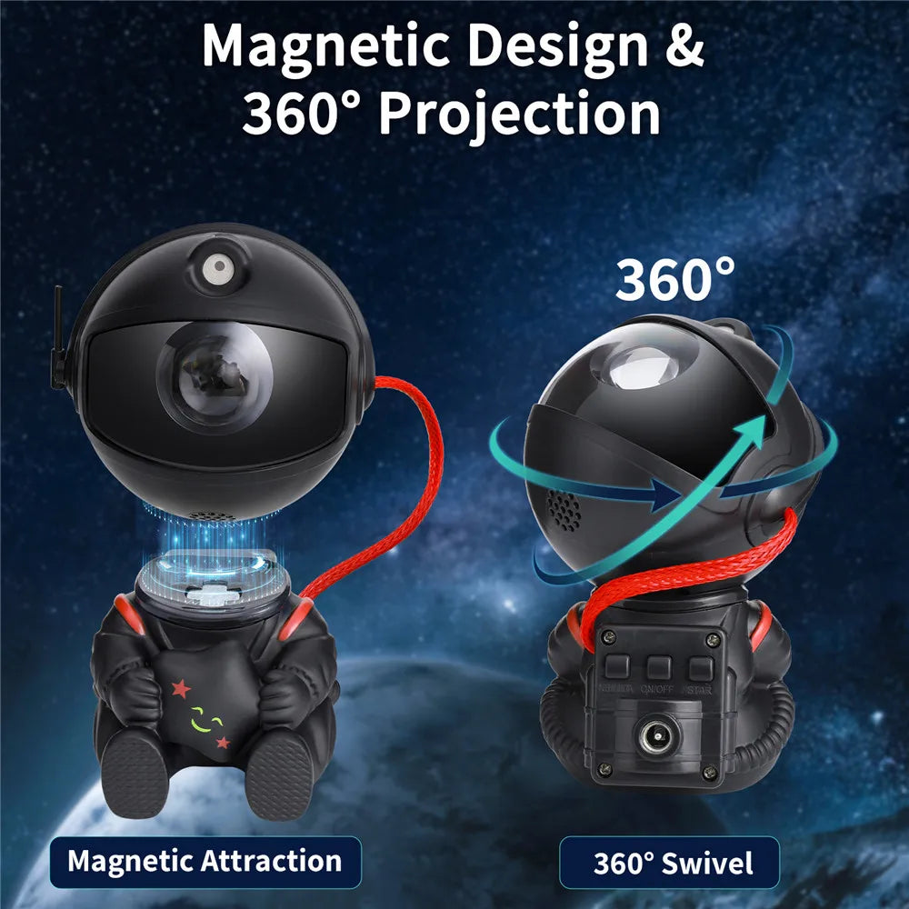 Galaxy Star Projector LED Night Light Astronaut Lamp for Bedroom Decor - World Bazaar Life