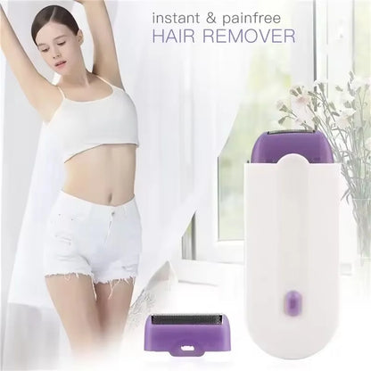 Electric Epilator Electric Shaver Razor Mini Rechargeable Removes Painless Hair Removal Facial Epilator for Facial Body ? ?-World Bazaar Life