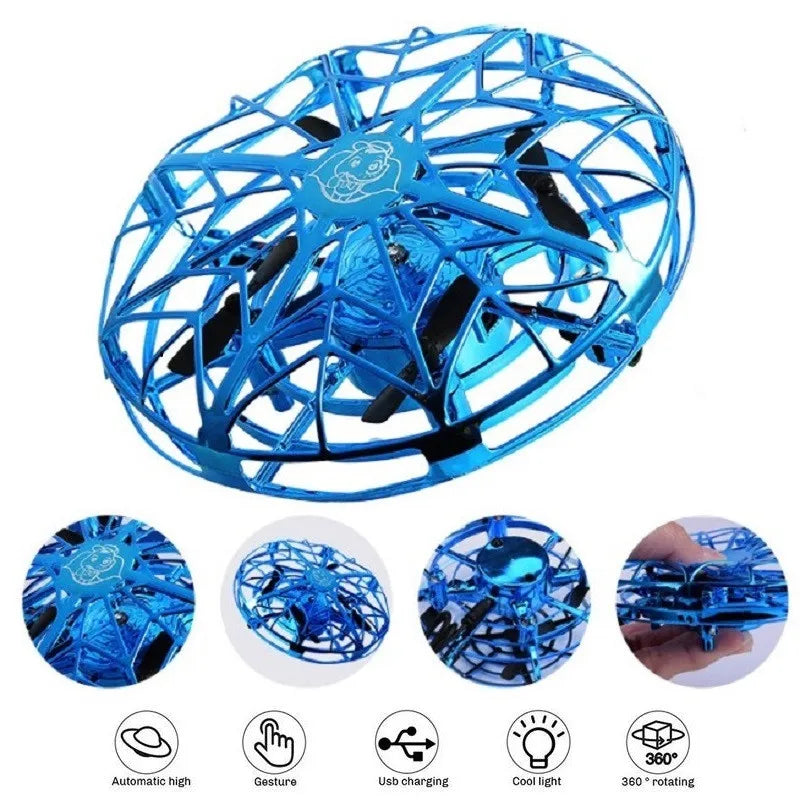 Rc Quadcopter Flying Helicopter Magic Hand UFO Ball Aircraft Sensing Mini Induction Drone Kids Electric Electronic Toy