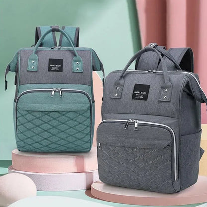 Mommy Diaper Bags Baby Stroller Hanging Bag Mother Large Capacity Nappy Backpacks with Changing Mat Convenient Baby Nursing Bags-World Bazaar Life