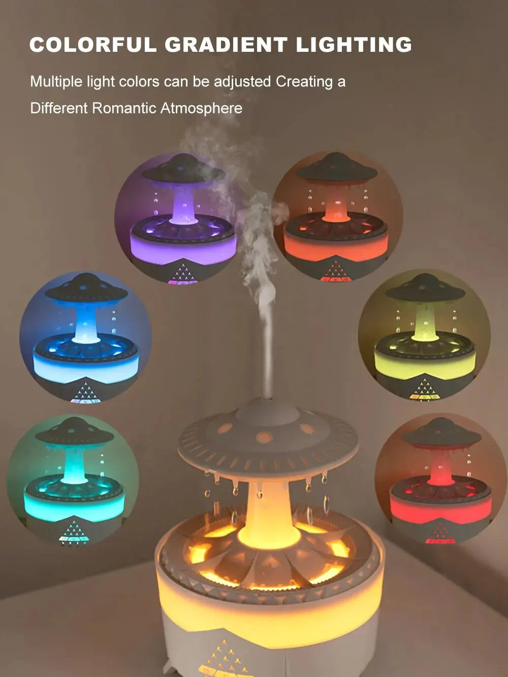 Aierwill Ultrasonic Oil Diffuser & Humidifier with Remote Control.