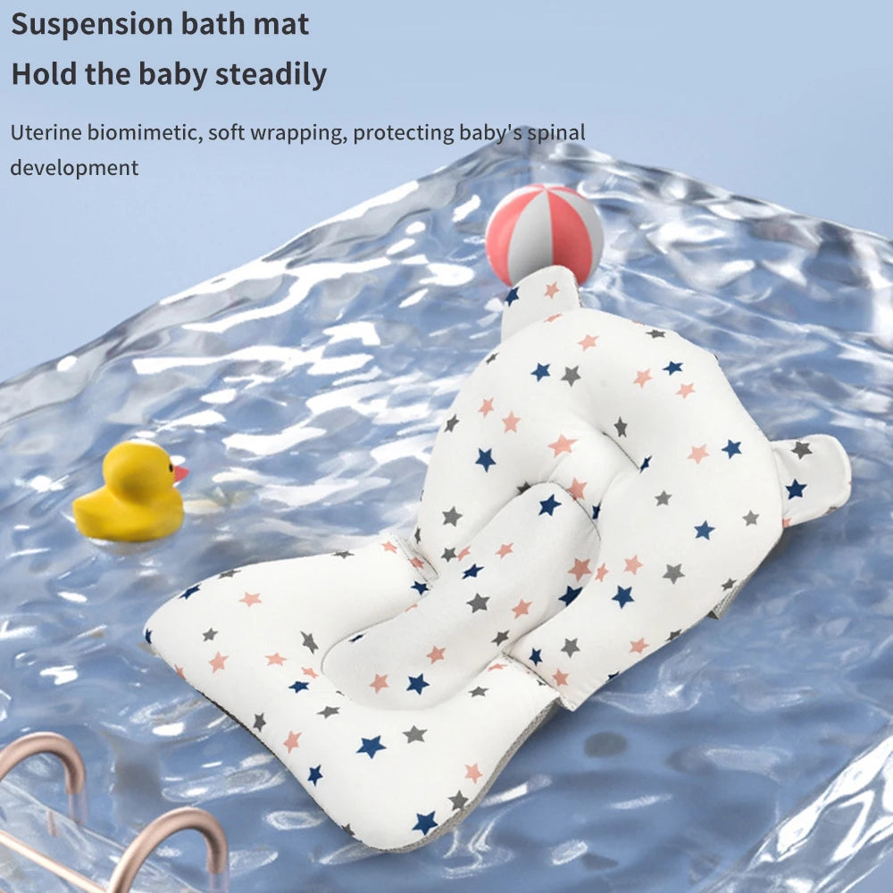 Portable Collapsible Baby Bathtub for Newborn to Toddler Durable Essential Infant Bath Tub with Soft Cushion-World Bazaar Life