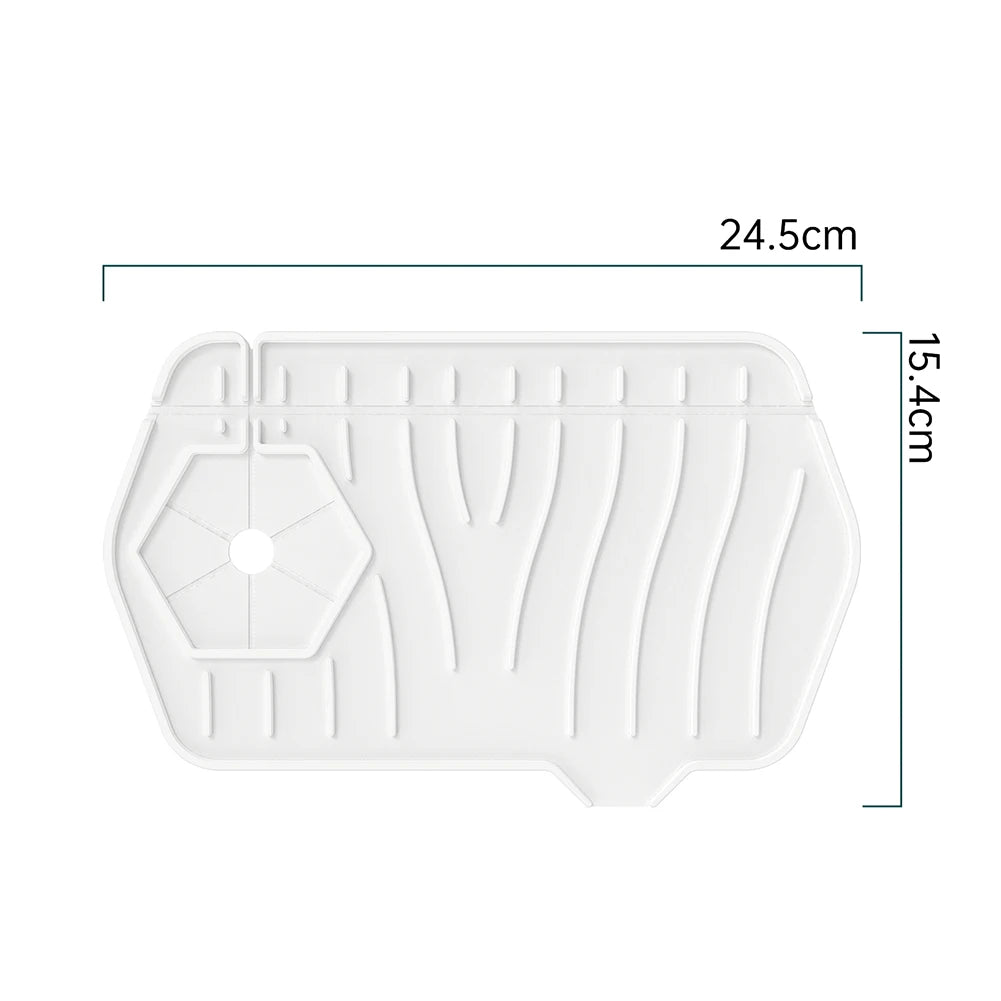 Silicone Drain Pad Countertop Protector Faucet Splash Guard Tray - World Bazaar Life